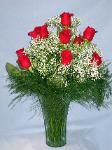 01A 12 Red Roses Arranged