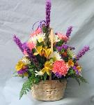01D Anniversary Wicker Basket  Arrangement