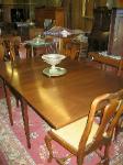 Mahogany Drop Leaf Dining Room Table